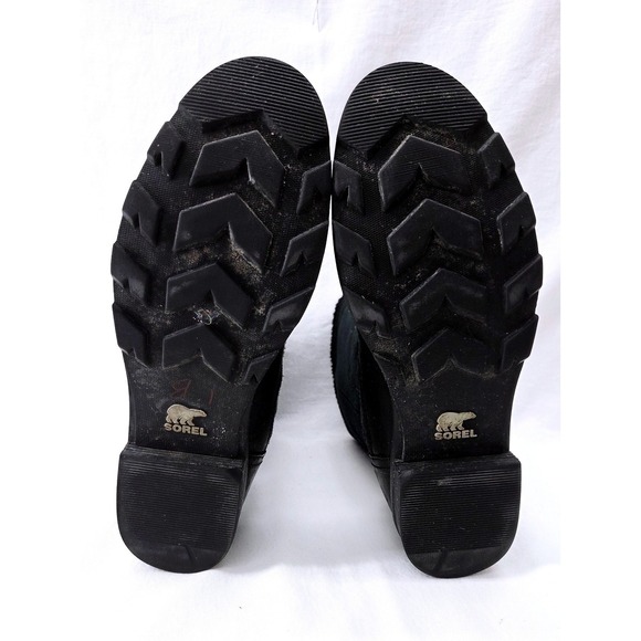 Sorel Emelie Black Foldover Boots - Size 6.5 - Picture 6 of 7